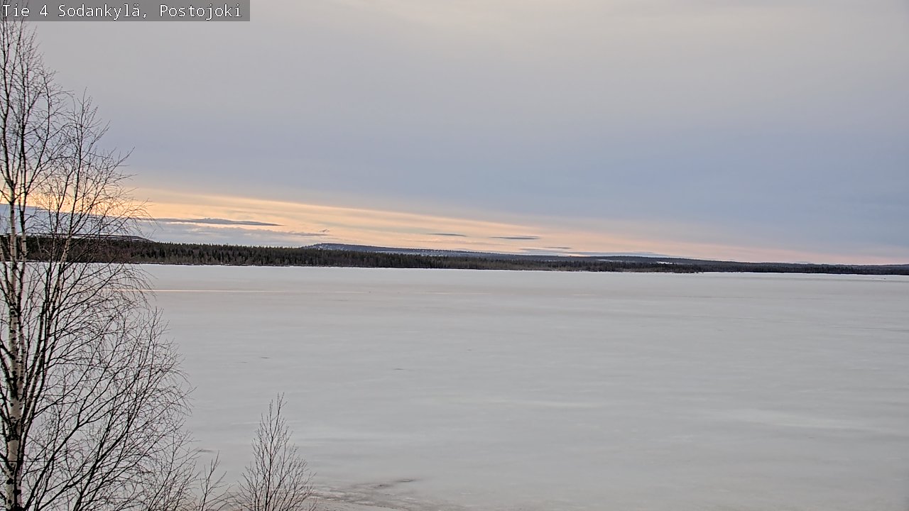 Weather Camera Image Väg 4 Sodankylä, Postojoki, Sodankylä, Lappi