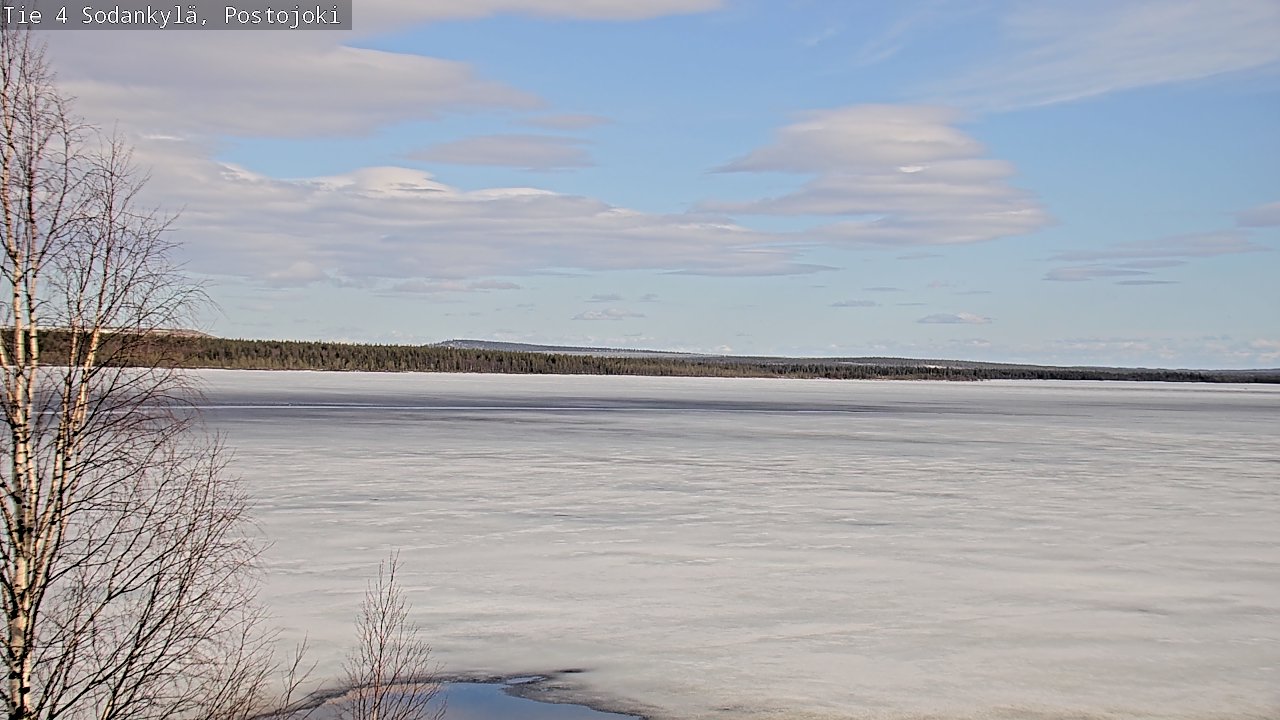 Weather Camera Image Väg 4 Sodankylä, Postojoki, Sodankylä, Lappi