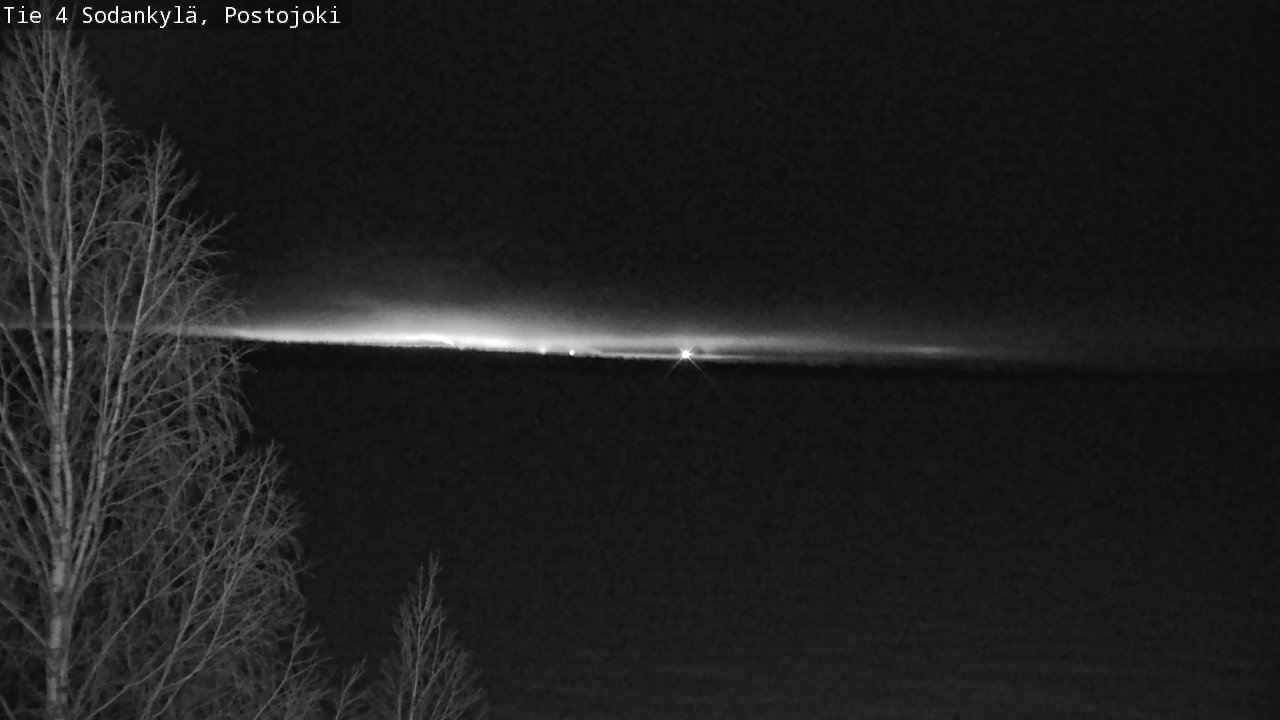 Weather Camera Image Road 4 Sodankylä, Postojoki, Sodankylä, Lappi