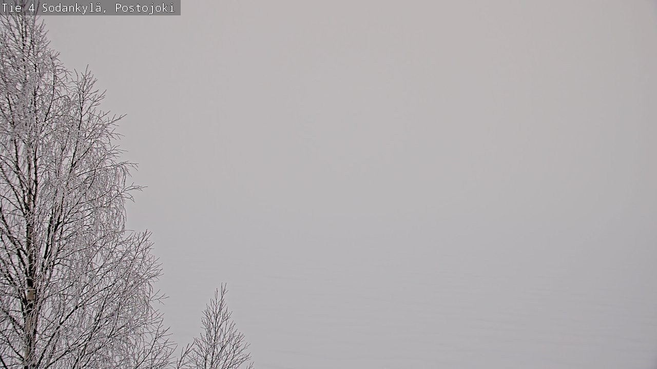 Weather Camera Image Road 4 Sodankylä, Postojoki, Sodankylä, Lappi