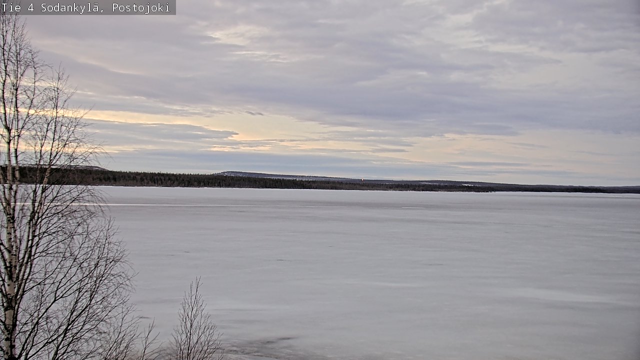 Weather Camera Image Väg 4 Sodankylä, Postojoki, Sodankylä, Lappi