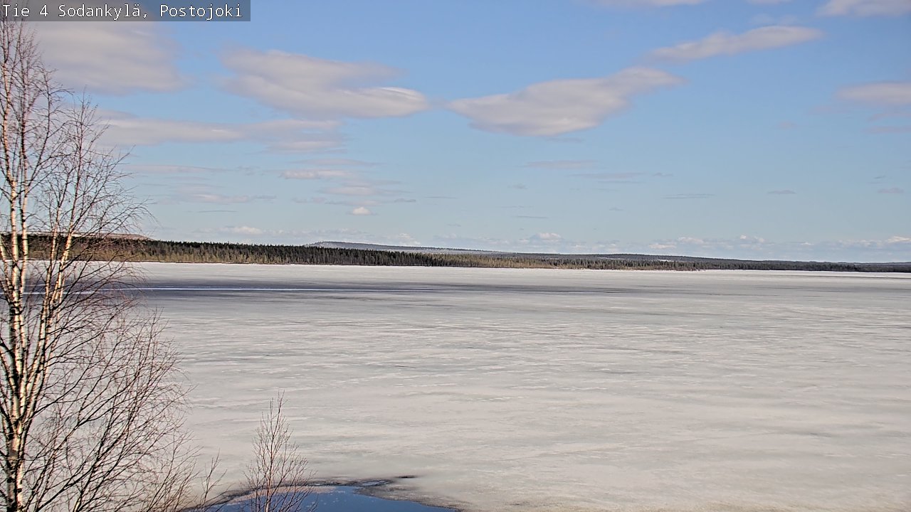 Weather Camera Image Väg 4 Sodankylä, Postojoki, Sodankylä, Lappi