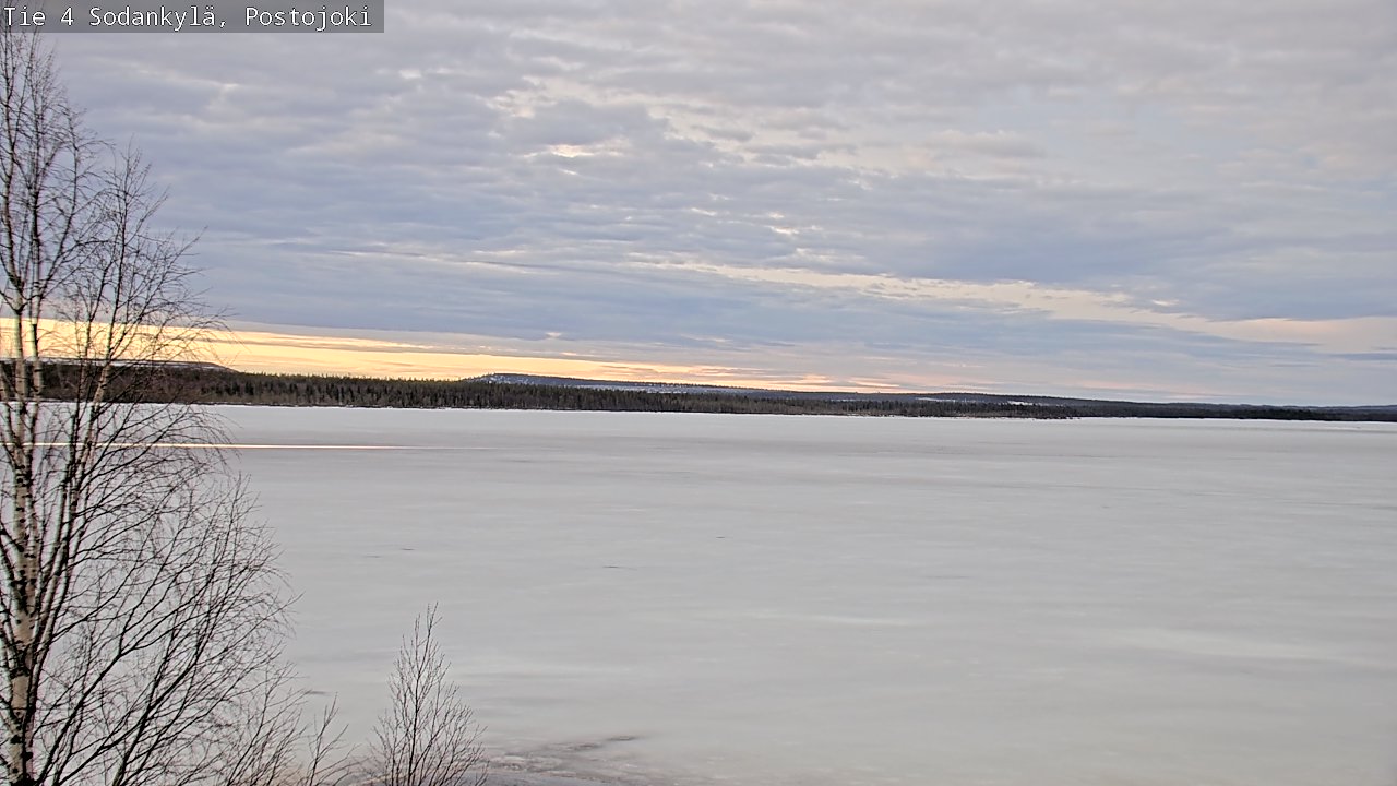 Weather Camera Image Väg 4 Sodankylä, Postojoki, Sodankylä, Lappi