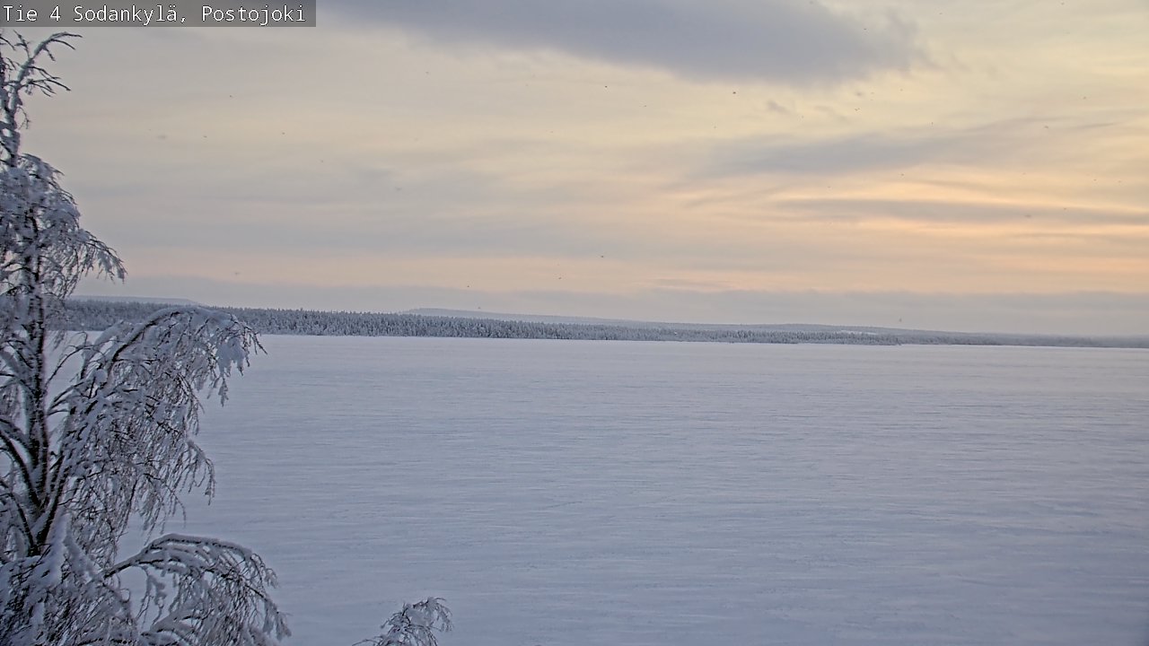 Weather Camera Image Road 4 Sodankylä, Postojoki, Sodankylä, Lappi