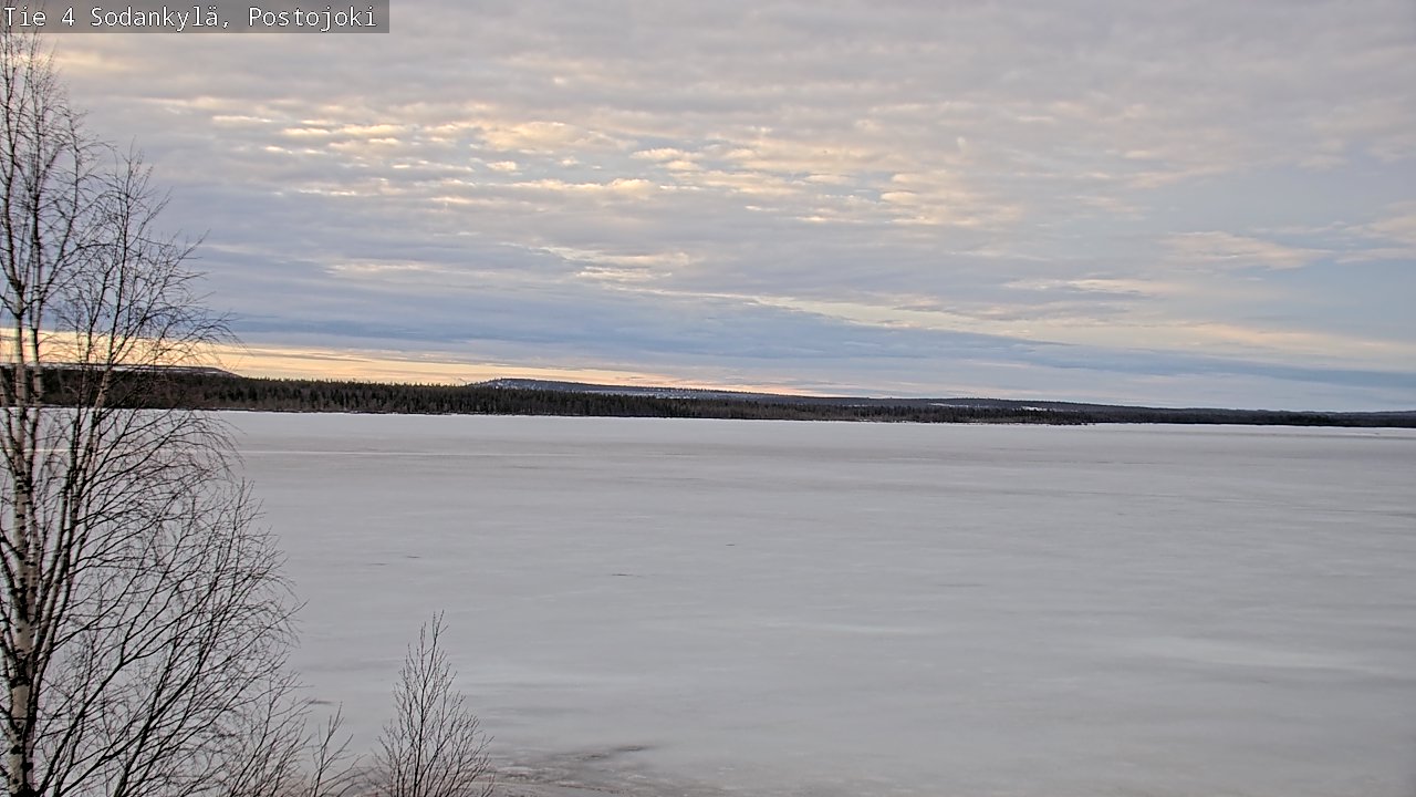 Weather Camera Image Väg 4 Sodankylä, Postojoki, Sodankylä, Lappi