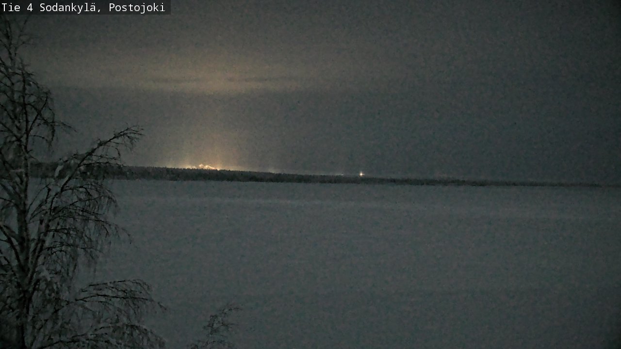 Weather Camera Image Väg 4 Sodankylä, Postojoki, Sodankylä, Lappi