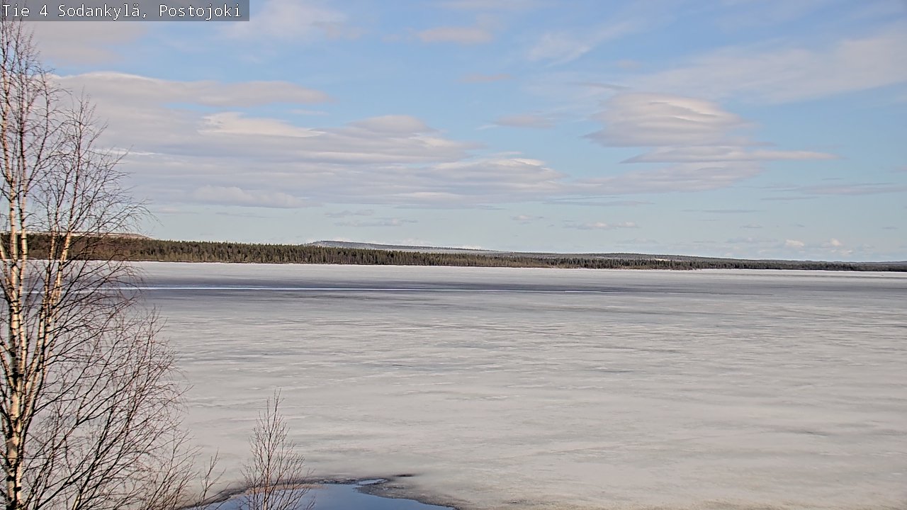 Weather Camera Image Väg 4 Sodankylä, Postojoki, Sodankylä, Lappi