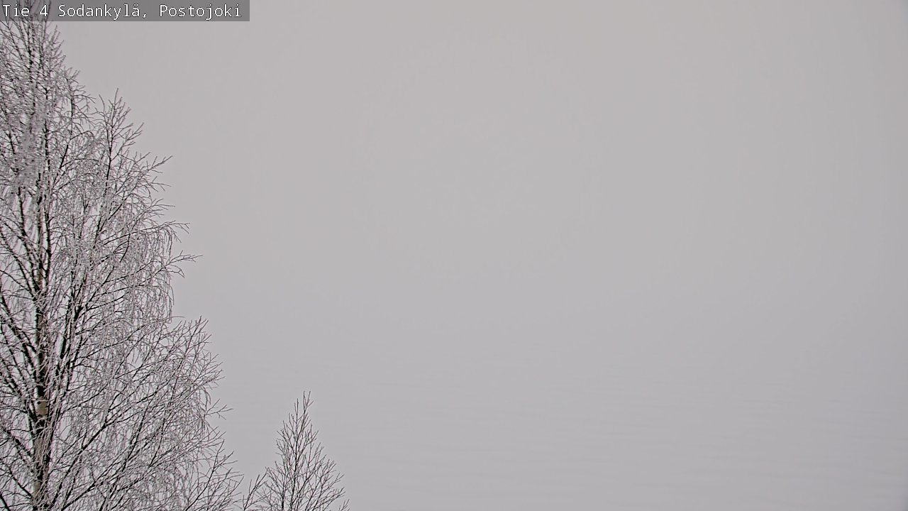Weather Camera Image Road 4 Sodankylä, Postojoki, Sodankylä, Lappi