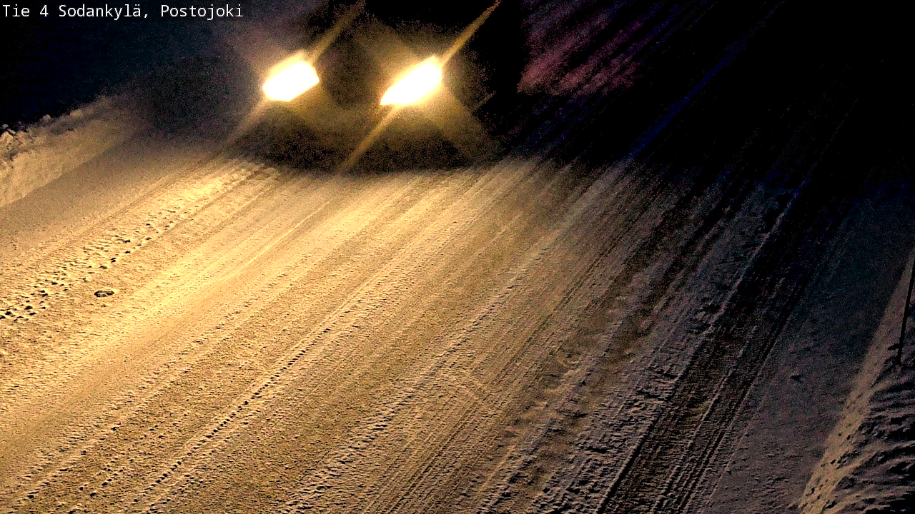 Weather Camera Image Road 4 Sodankylä, Postojoki, Sodankylä, Lappi