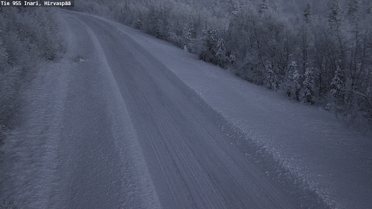 Weather Camera Image Road 955 Inari, Hirvaspää, Inari, Lappi