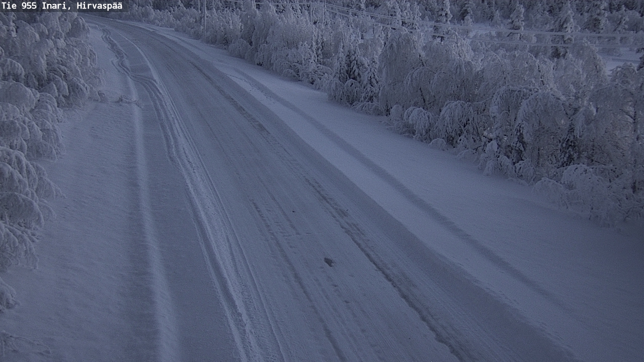 Kelikamerat Kuva Tie 955 Inari, Hirvaspää, Inari, Lappi