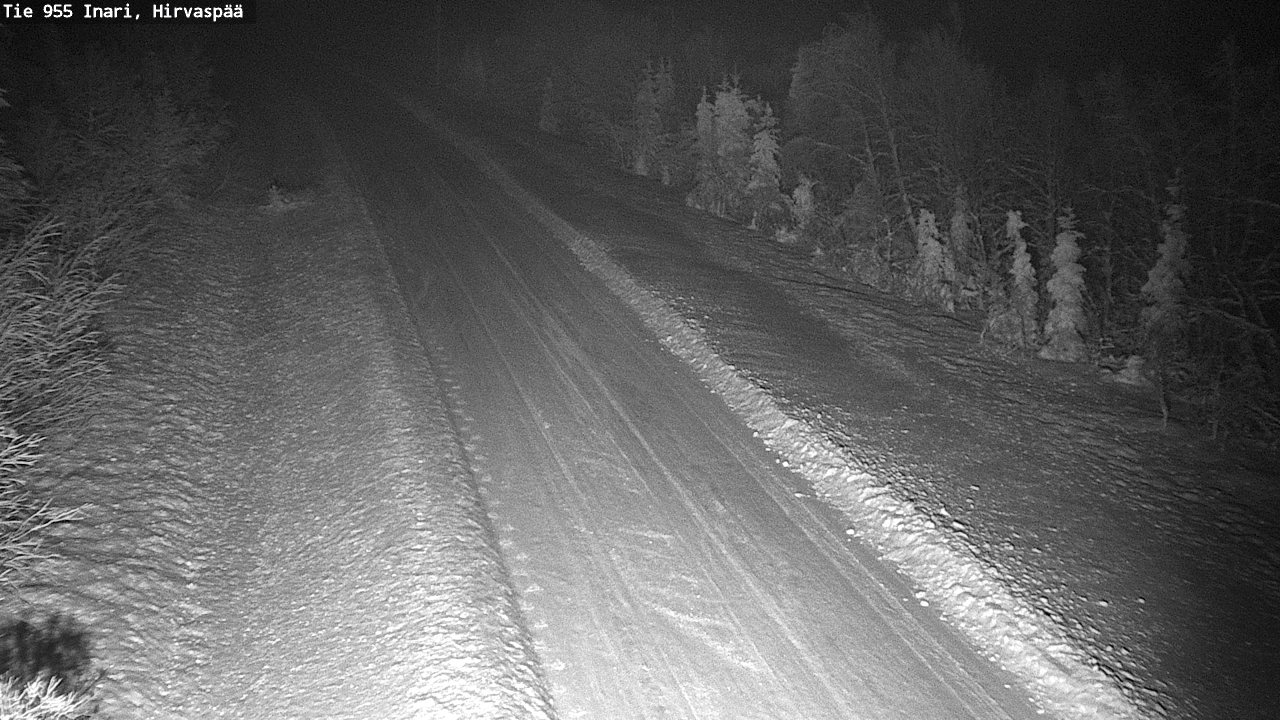 Weather Camera Image Road 955 Inari, Hirvaspää, Inari, Lappi