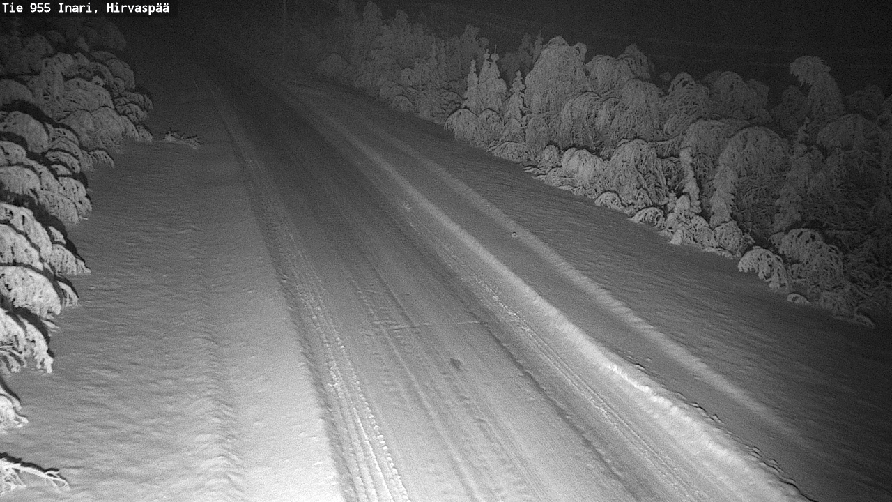 Kelikamerat Kuva Tie 955 Inari, Hirvaspää, Inari, Lappi