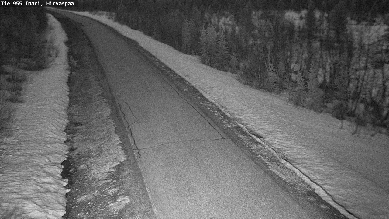 Weather Camera Image Väg 955 Enare, Hirvaspää, Inari, Lappi