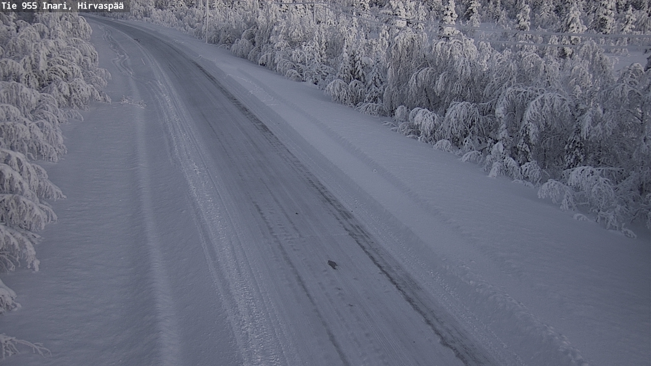 Weather Camera Image Väg 955 Enare, Hirvaspää, Inari, Lappi