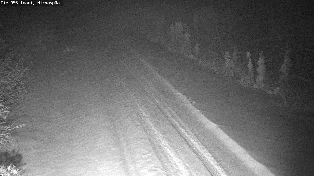 Weather Camera Image Road 955 Inari, Hirvaspää, Inari, Lappi