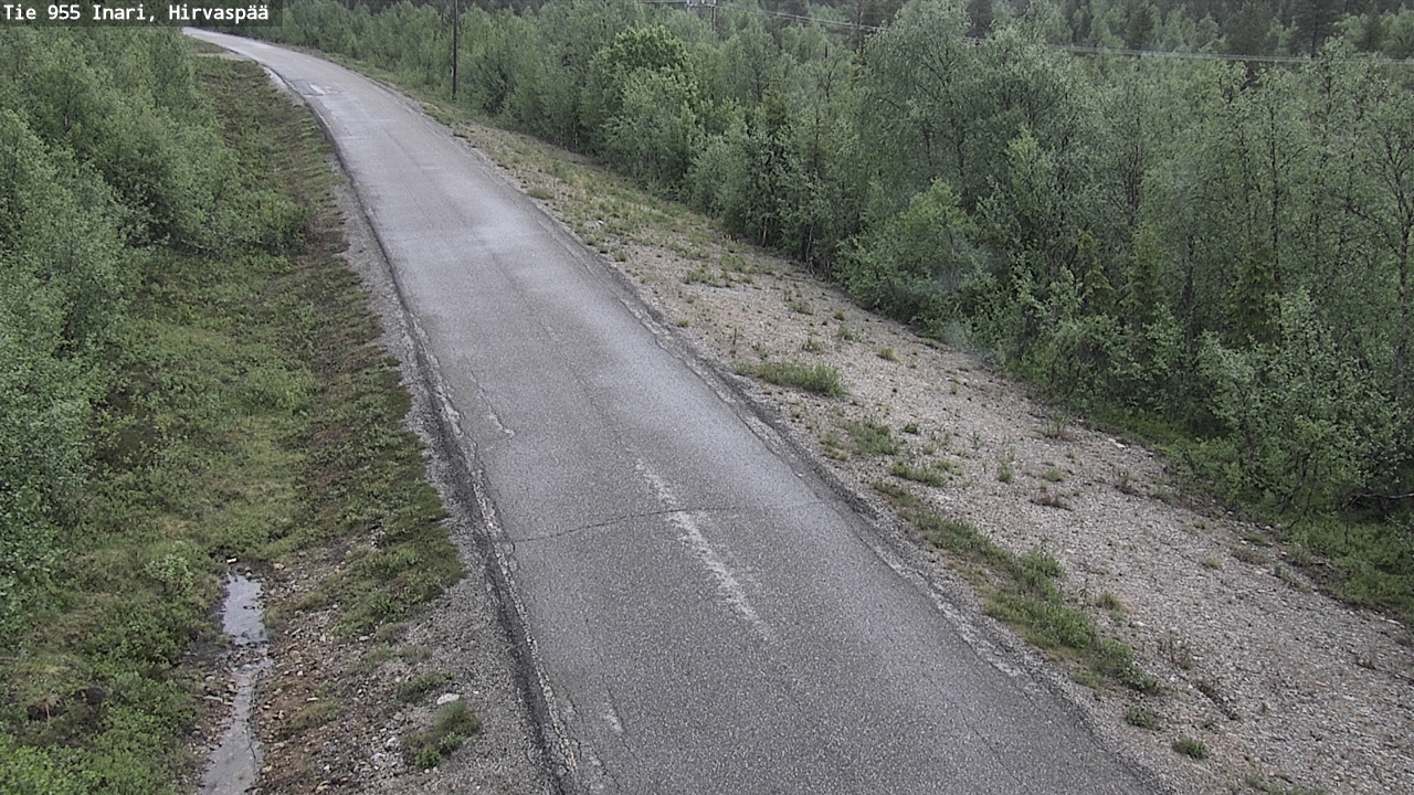 Kelikamerat Kuva Tie 955 Inari, Hirvaspää, Inari, Lappi