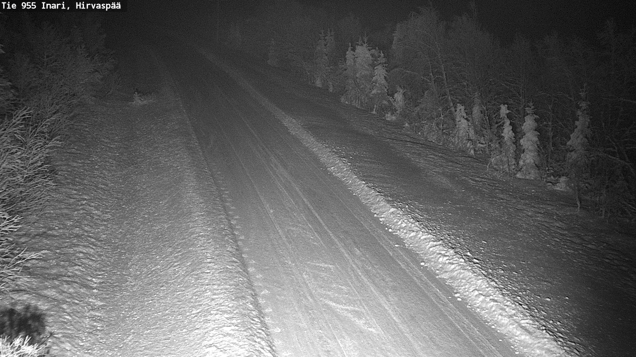 Weather Camera Image Road 955 Inari, Hirvaspää, Inari, Lappi