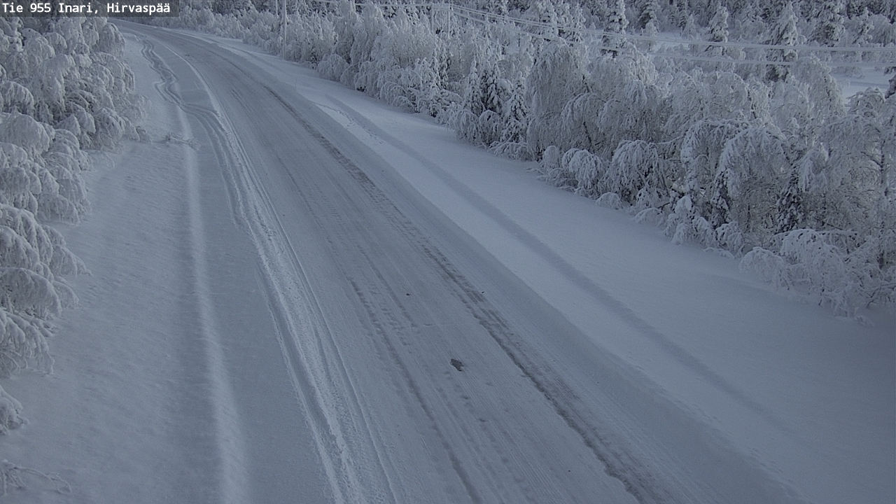 Kelikamerat Kuva Tie 955 Inari, Hirvaspää, Inari, Lappi