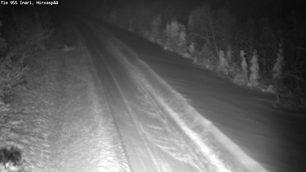 Weather Camera Image Road 955 Inari, Hirvaspää, Inari, Lappi