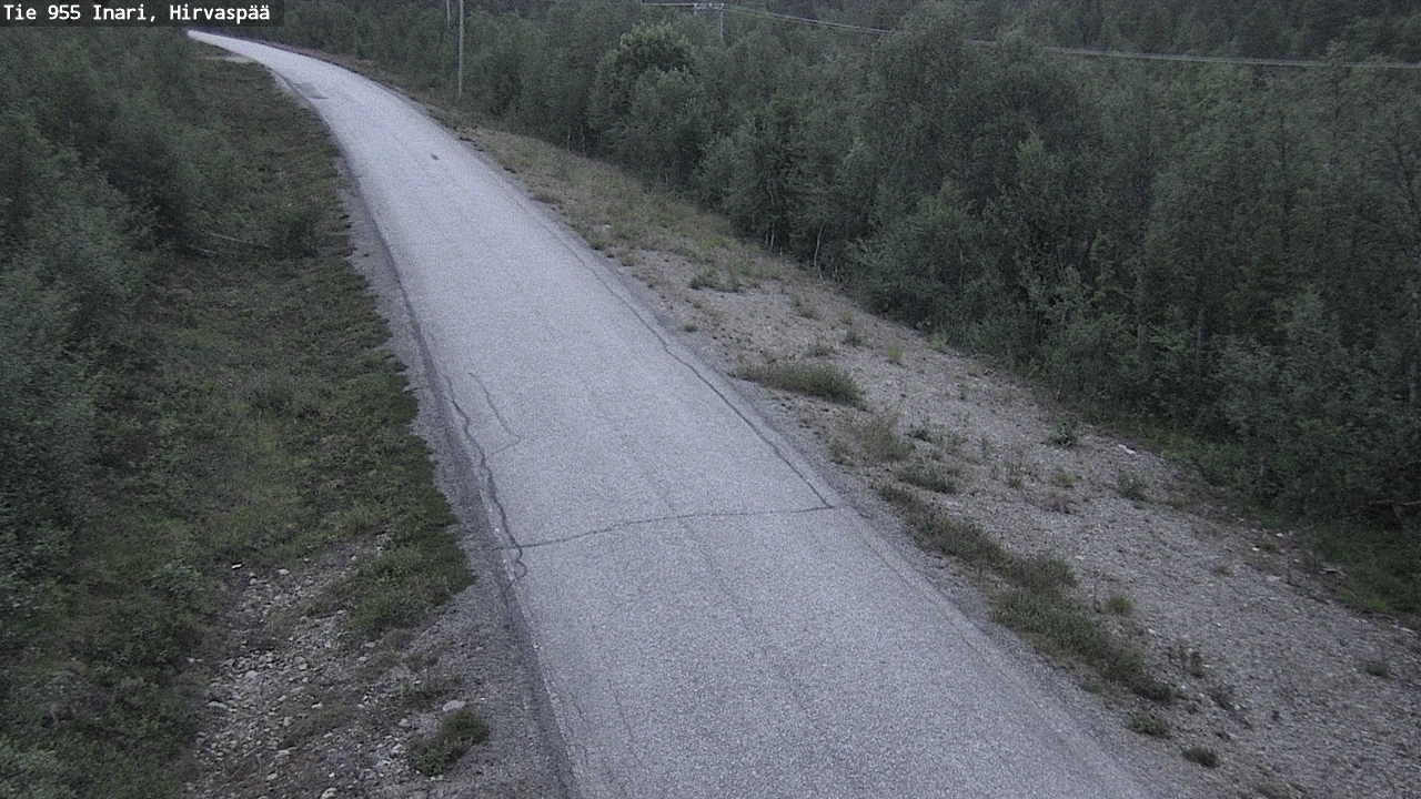 Kelikamerat Kuva Tie 955 Inari, Hirvaspää, Inari, Lappi