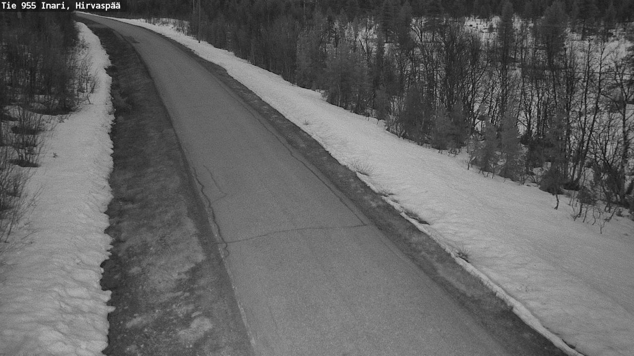 Weather Camera Image Road 955 Inari, Hirvaspää, Inari, Lappi