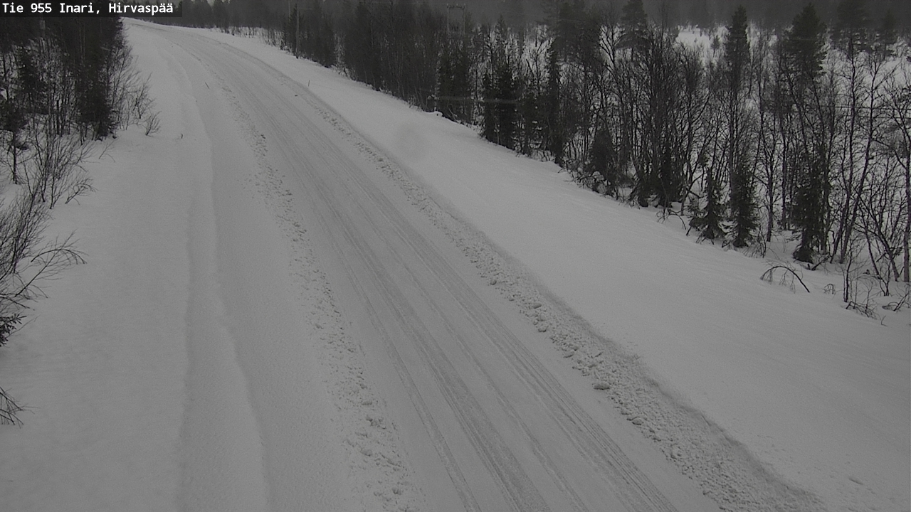 Kelikamerat Kuva Tie 955 Inari, Hirvaspää, Inari, Lappi
