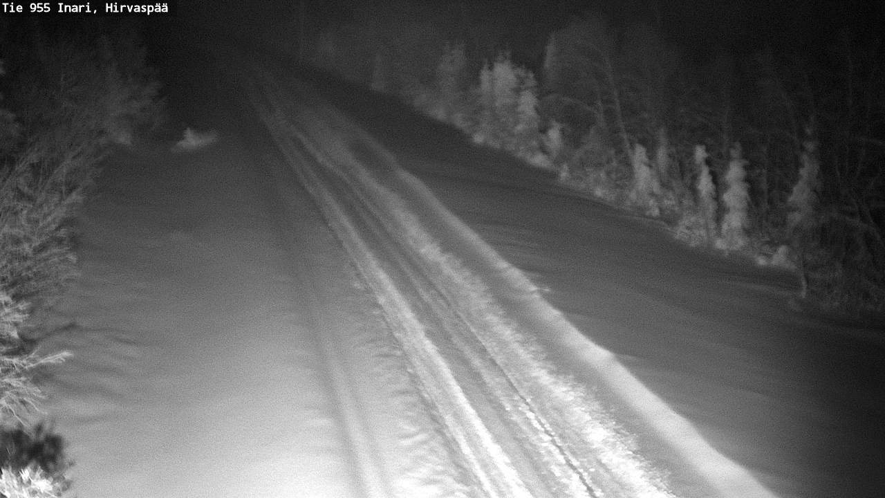 Weather Camera Image Road 955 Inari, Hirvaspää, Inari, Lappi