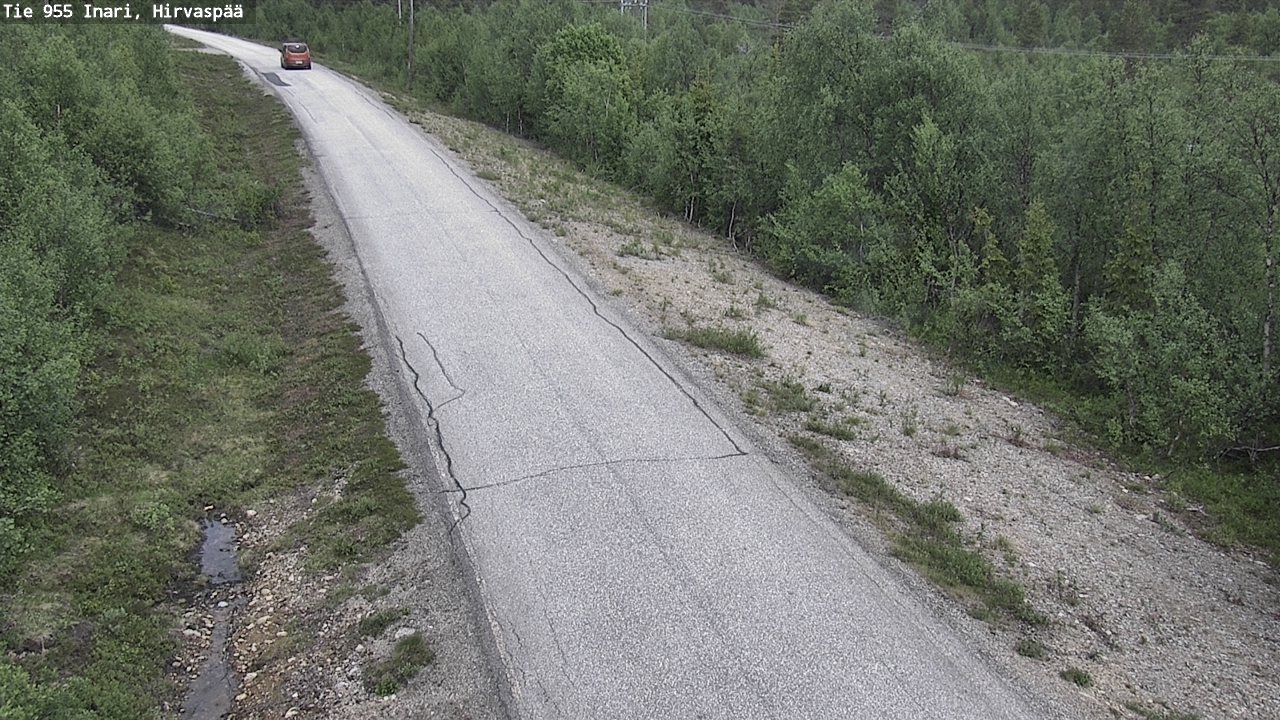 Kelikamerat Kuva Tie 955 Inari, Hirvaspää, Inari, Lappi