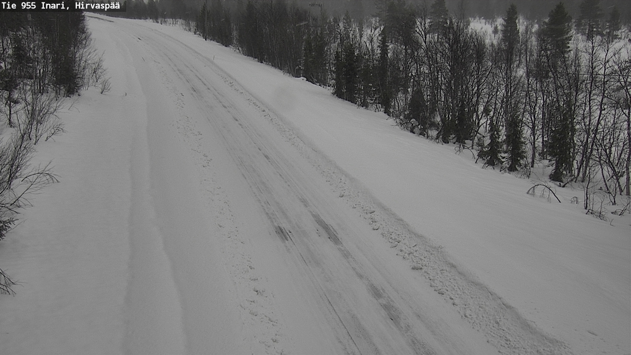 Weather Camera Image Road 955 Inari, Hirvaspää, Inari, Lappi