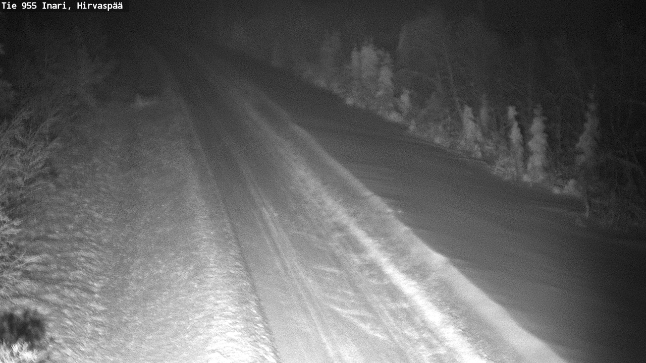 Weather Camera Image Road 955 Inari, Hirvaspää, Inari, Lappi