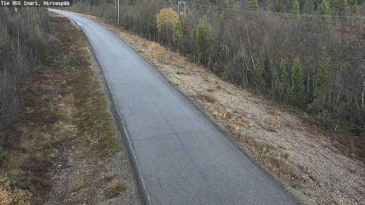 Weather Camera Image Väg 955 Enare, Hirvaspää, Inari, Lappi