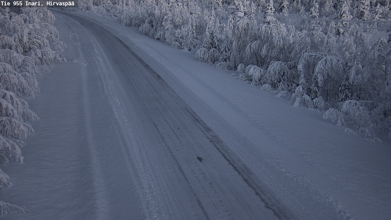 Weather Camera Image Väg 955 Enare, Hirvaspää, Inari, Lappi