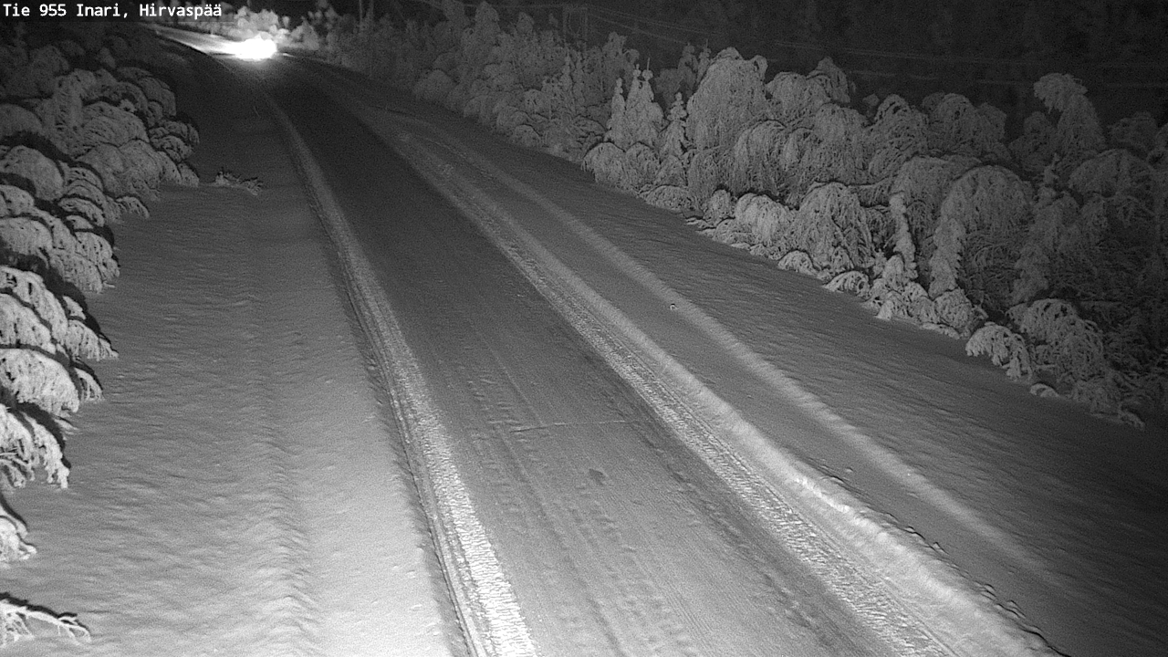 Kelikamerat Kuva Tie 955 Inari, Hirvaspää, Inari, Lappi