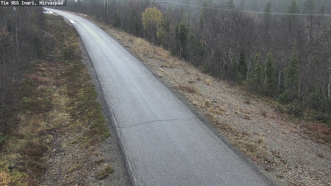 Kelikamerat Kuva Tie 955 Inari, Hirvaspää, Inari, Lappi
