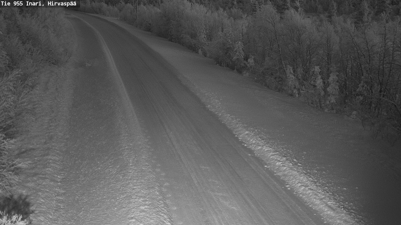 Weather Camera Image Road 955 Inari, Hirvaspää, Inari, Lappi