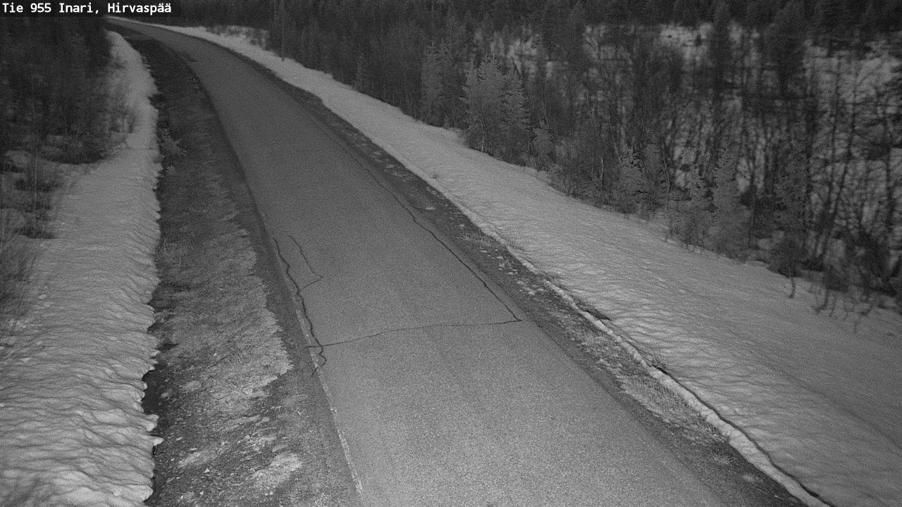 Weather Camera Image Väg 955 Enare, Hirvaspää, Inari, Lappi