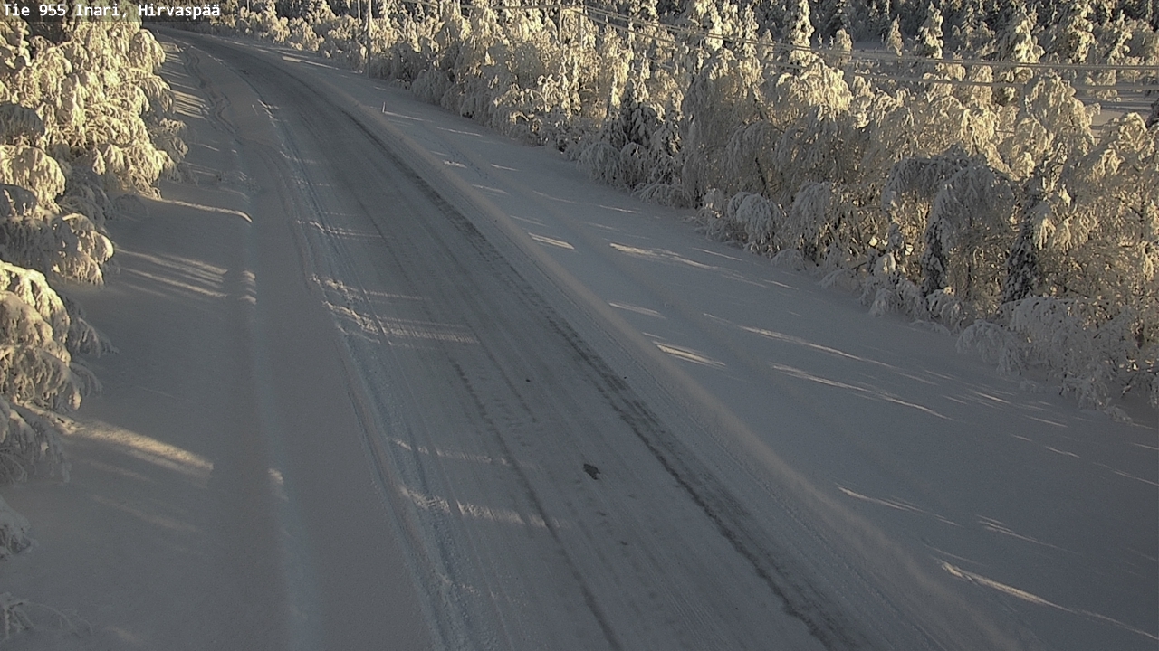 Weather Camera Image Väg 955 Enare, Hirvaspää, Inari, Lappi