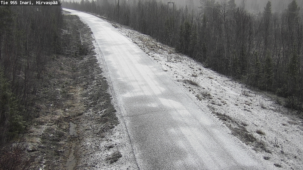Kelikamerat Kuva Tie 955 Inari, Hirvaspää, Inari, Lappi
