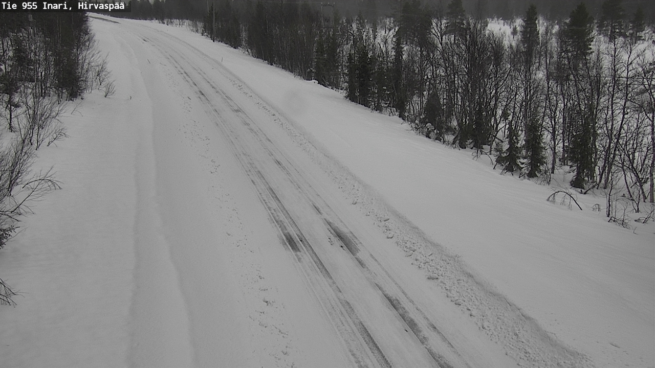 Weather Camera Image Road 955 Inari, Hirvaspää, Inari, Lappi