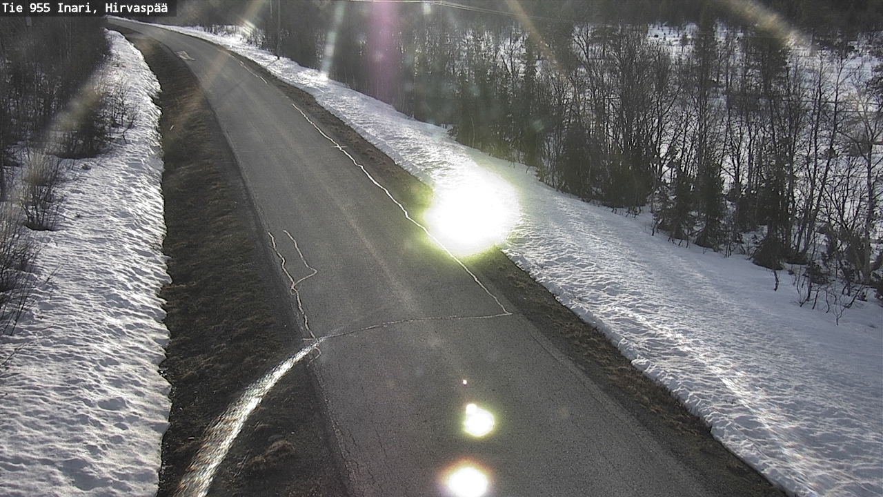 Weather Camera Image Väg 955 Enare, Hirvaspää, Inari, Lappi