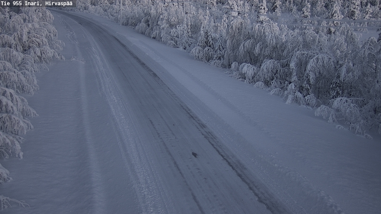 Weather Camera Image Väg 955 Enare, Hirvaspää, Inari, Lappi