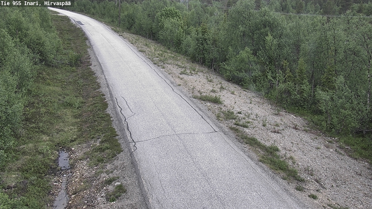 Kelikamerat Kuva Tie 955 Inari, Hirvaspää, Inari, Lappi