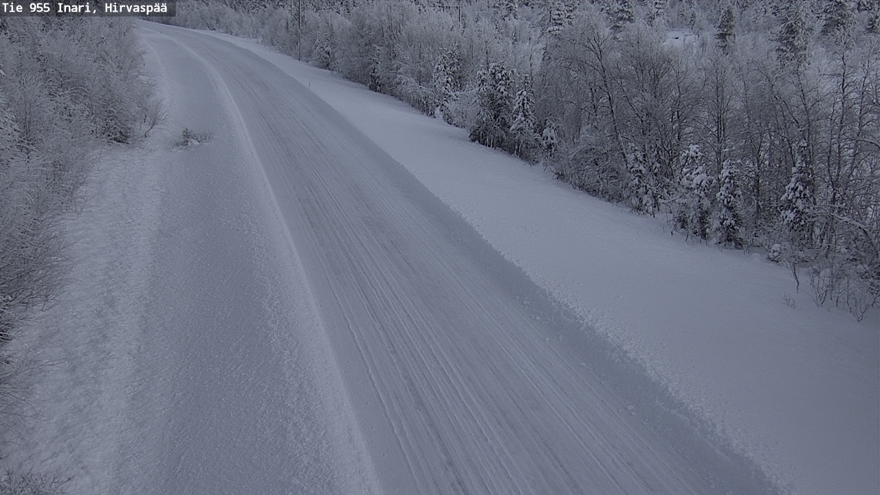 Weather Camera Image Väg 955 Enare, Hirvaspää, Inari, Lappi