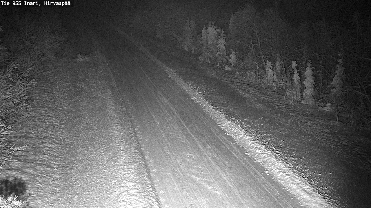 Weather Camera Image Road 955 Inari, Hirvaspää, Inari, Lappi