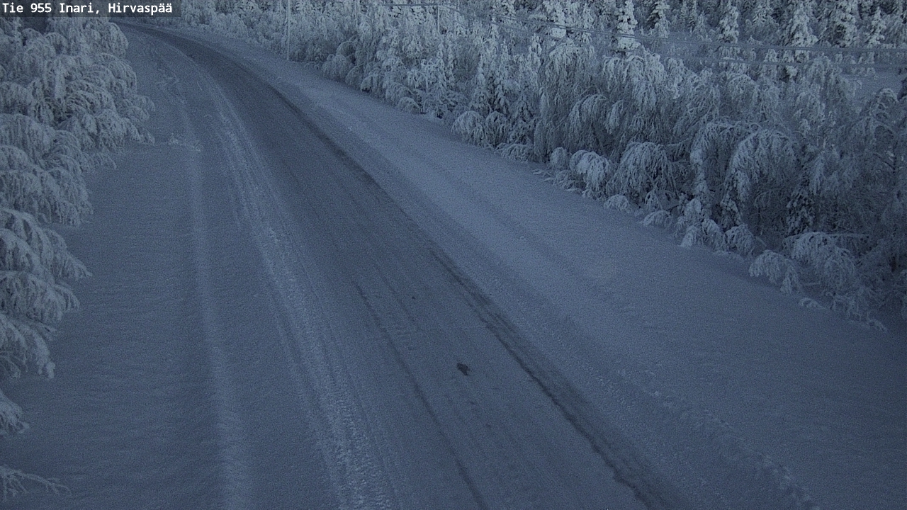 Weather Camera Image Väg 955 Enare, Hirvaspää, Inari, Lappi