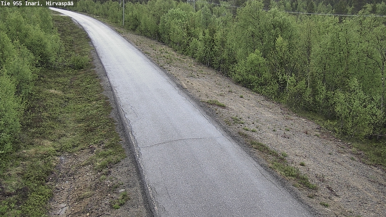 Weather Camera Image Road 955 Inari, Hirvaspää, Inari, Lappi