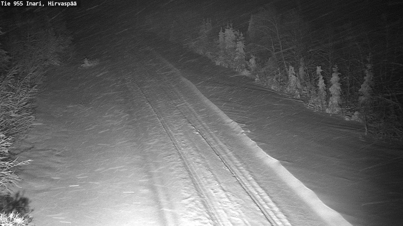 Weather Camera Image Road 955 Inari, Hirvaspää, Inari, Lappi