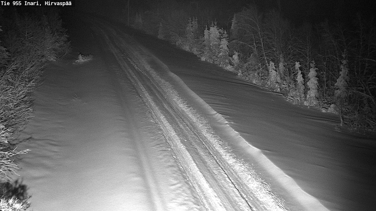 Weather Camera Image Road 955 Inari, Hirvaspää, Inari, Lappi