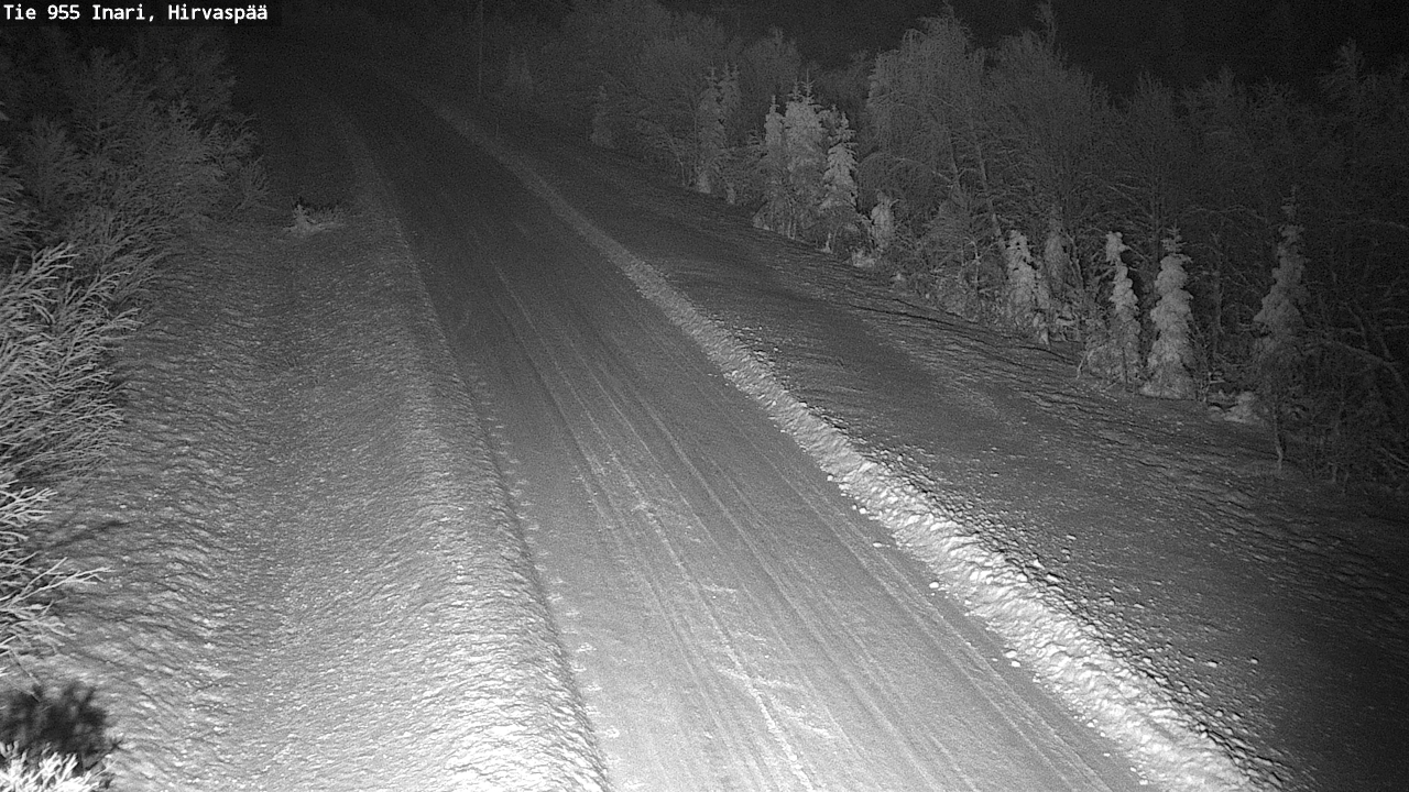 Weather Camera Image Road 955 Inari, Hirvaspää, Inari, Lappi
